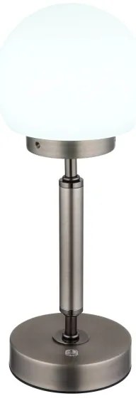 Lampă LED tactilă reîncărcabilă de masă Globo 21033A HAKU LED/2,5W/5V 2700/4000/6500K antracit