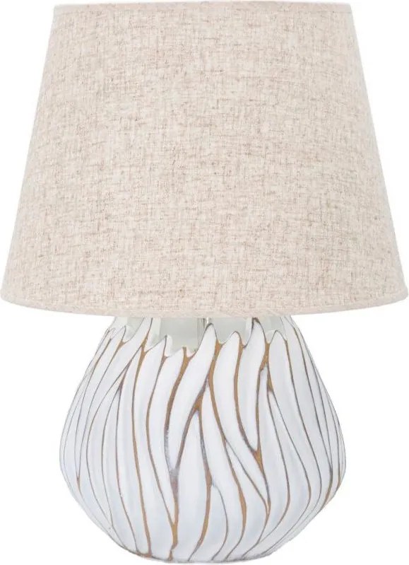 Veioză bej cu abajur textil (înălțime 48 cm) Honduras – Mauro Ferretti