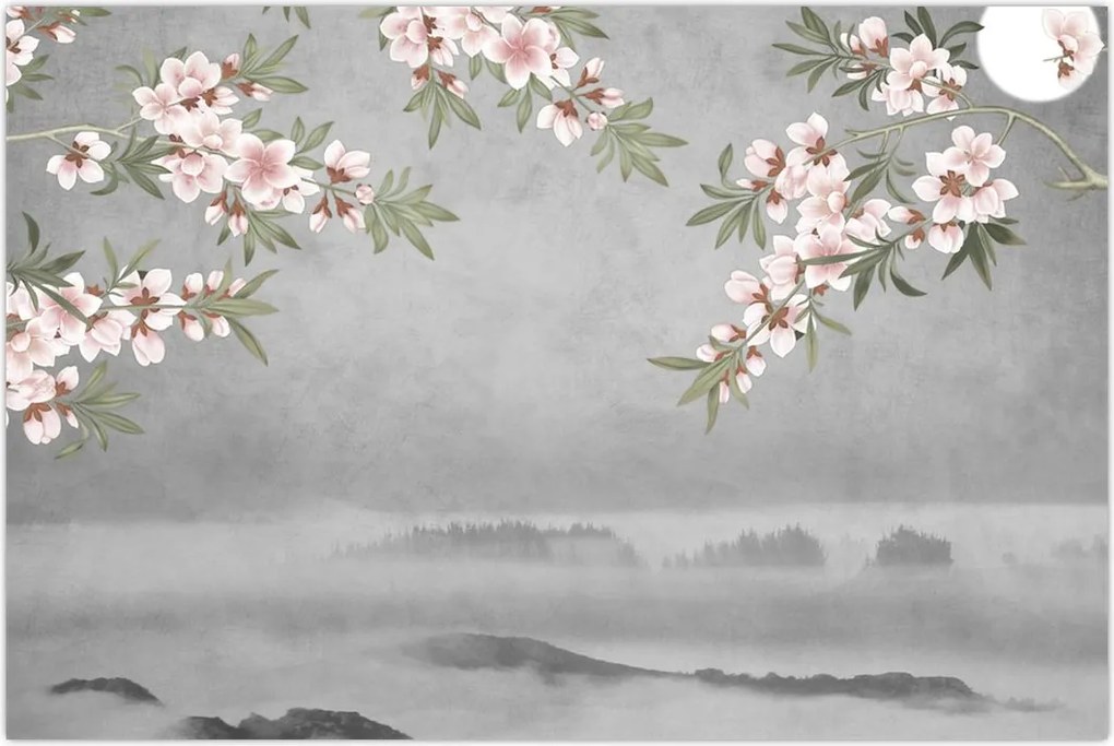 Tablou - Peisaj cu lună (90x60 cm)