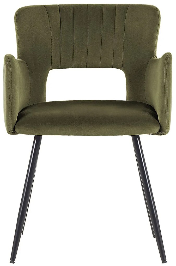 Set 2 buc scaune sufragerie Shelba (verde măslin) . 1075756