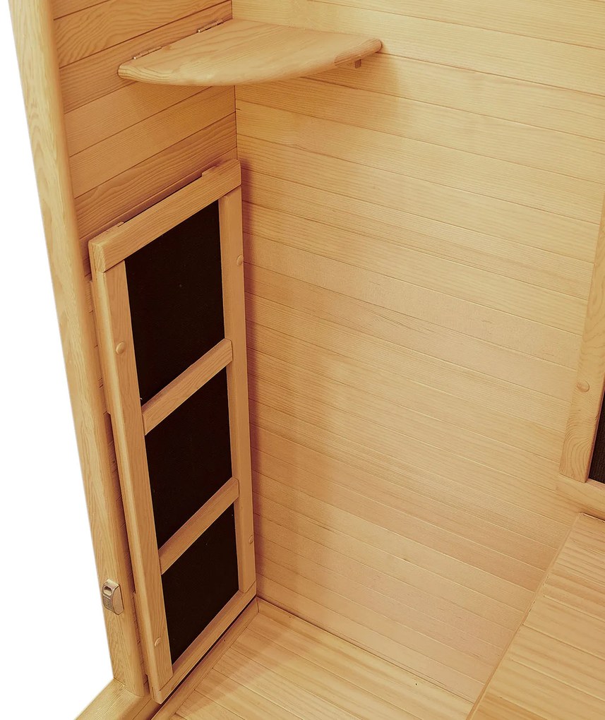 Infračervená sauna/ tepelná kabína Oslo s triplexným vykurovacím systémom a drevom Hemlock