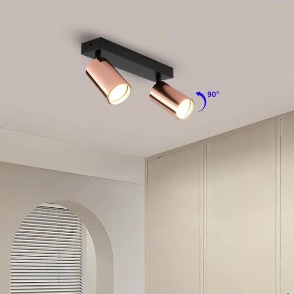 Immax NEO 08302L - Spot PUNTO 2xGU10/9W/230V roz auriu