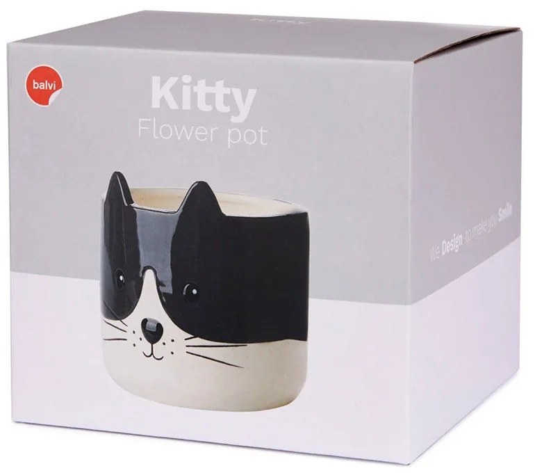 Ghiveci din ceramică ø 13,5 cm Kitty – Balvi
