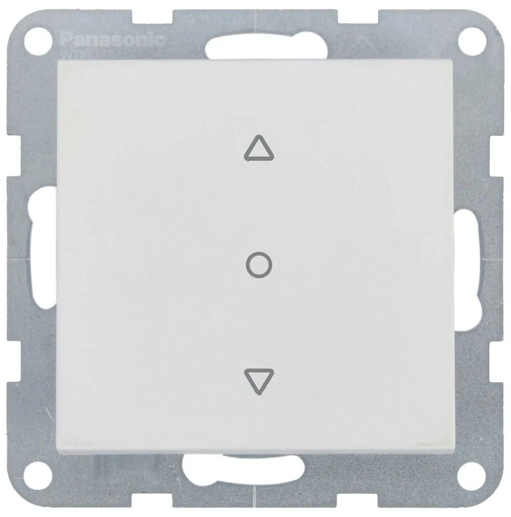 Intrerupator jaluzele 10A, IP20, Seashell, Panasonic Karre Plus 55 Soft Touch