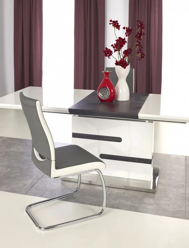 Masa extensibila metal + MDF Monaco - L 160-220 x l 90 x h 76 cm