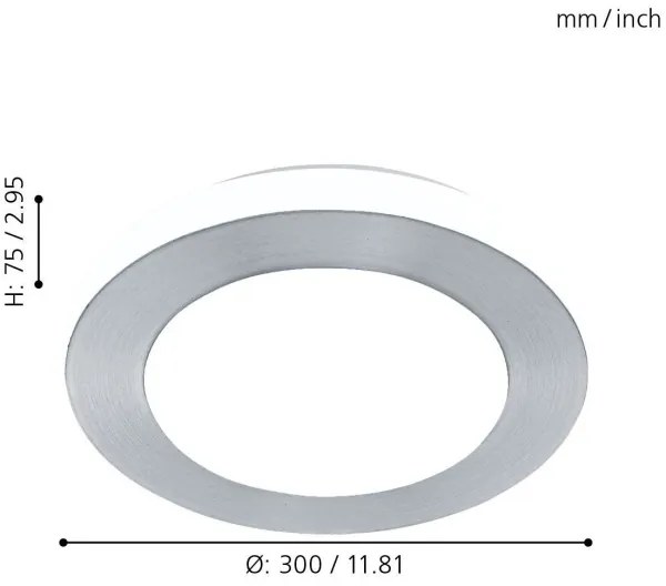 Plafonieră LED pentru baie Eglo 94967 LED CAPRI 1xLED/11W/230V IP44