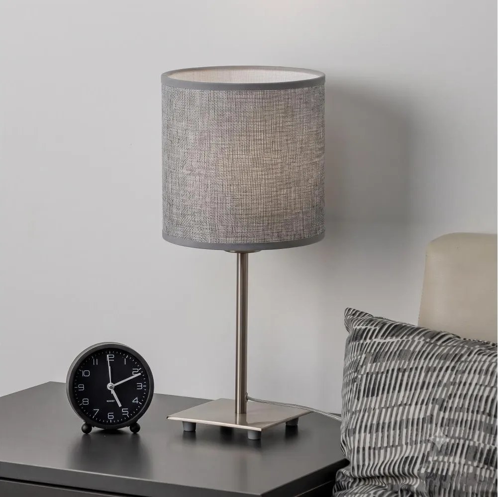 Brilagi - Lampă de masă LED NUBILA 1xE27/60W/230V gri