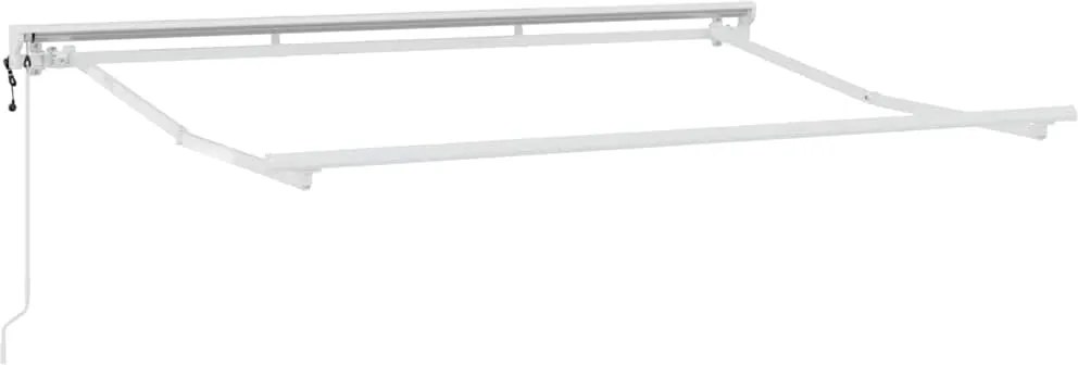 vidaXL Cadru de copertină Ajustabil Alb 3 x 2 m Oțel