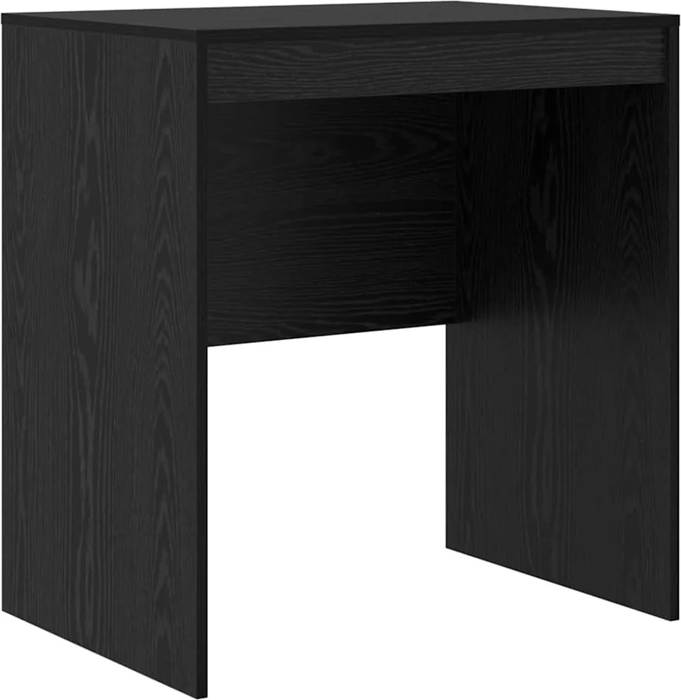 vidaXL Birou Stejar Negru 70 x 50 x 76 cm