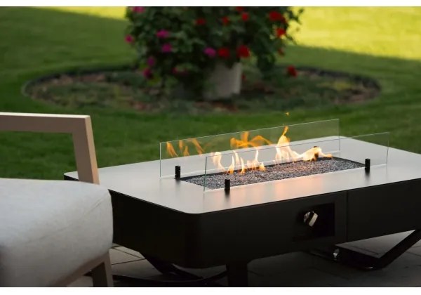 Șemineu de exterior pe gaz Planika Rio Table GAS 46x106 cm 10kW