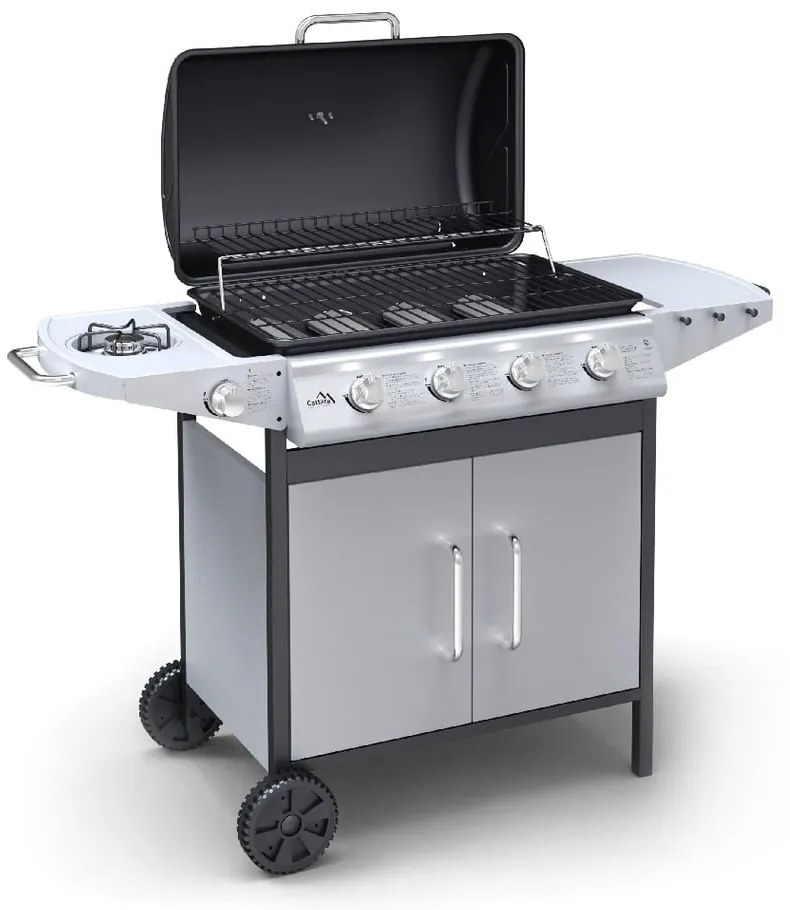 Grătar mobil de grădină pe gaz Cattara Master Chef Flame Tamer