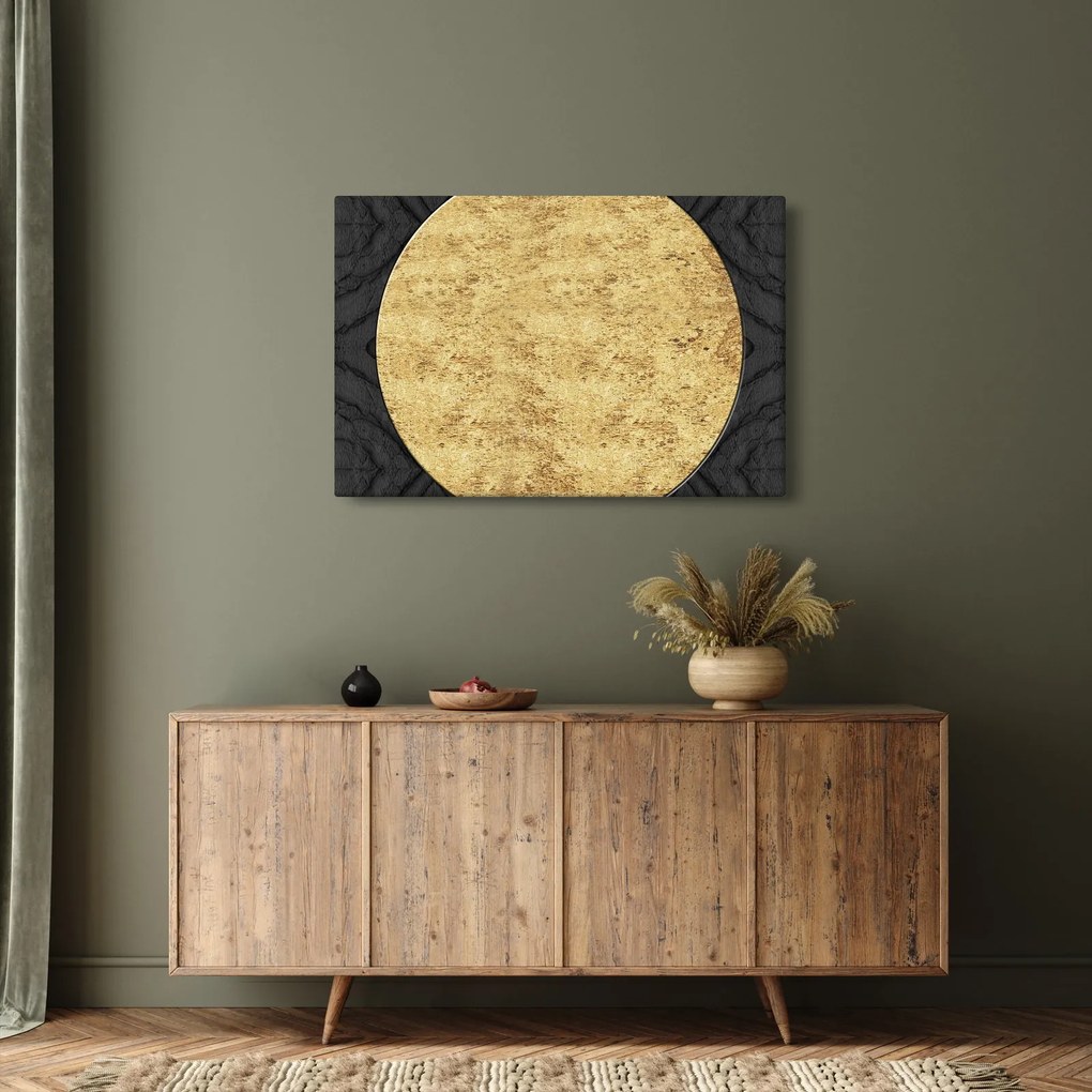 Tablou - Structura de aur N⁰2 (90x60 cm)