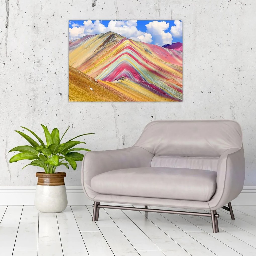 Tablou - Muntele Curcubeu, Peru (70x50 cm)