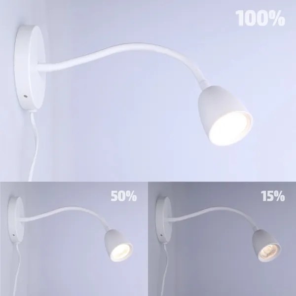 Veioză LED dimabilă de perete Solight WO54-W LED/4W/230V