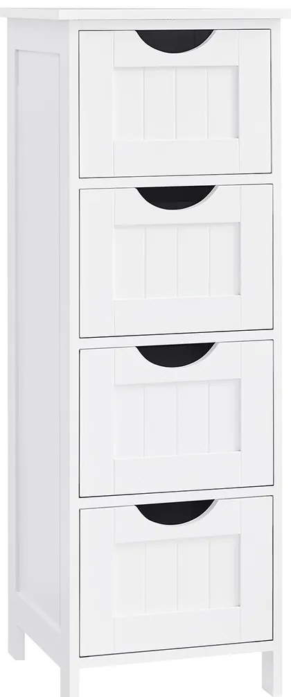 Dulap baie LEHAC 30x82 cm, albă