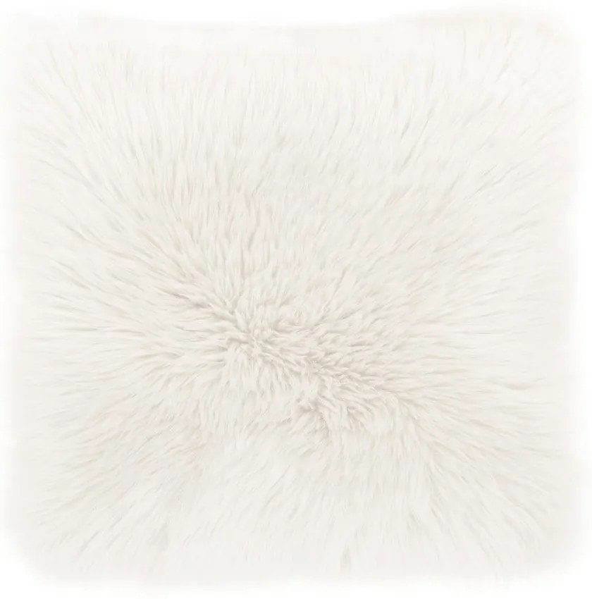 Pernă Tiseco Home Studio Sheepskin, 45 x 45 cm, alb