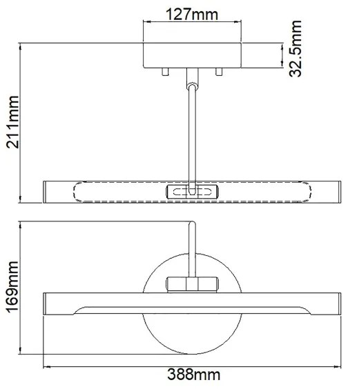 Aplică LED dimabilă pentru tablouri ALTON LED/6W/230V aurie Elstead ALTON-PL-S-BB