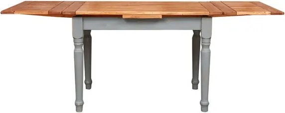Masa extensibila, L120(210) 80 H80 cm, natur gri antichizat, lemn masiv