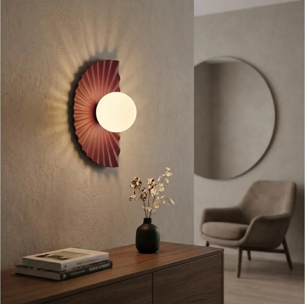 Aplica de perete FLORA 1xG9/8W/230V roșie