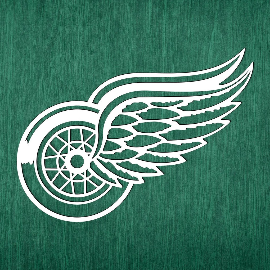 DUBLEZ | Logo din lemn - Detroit Red Wings