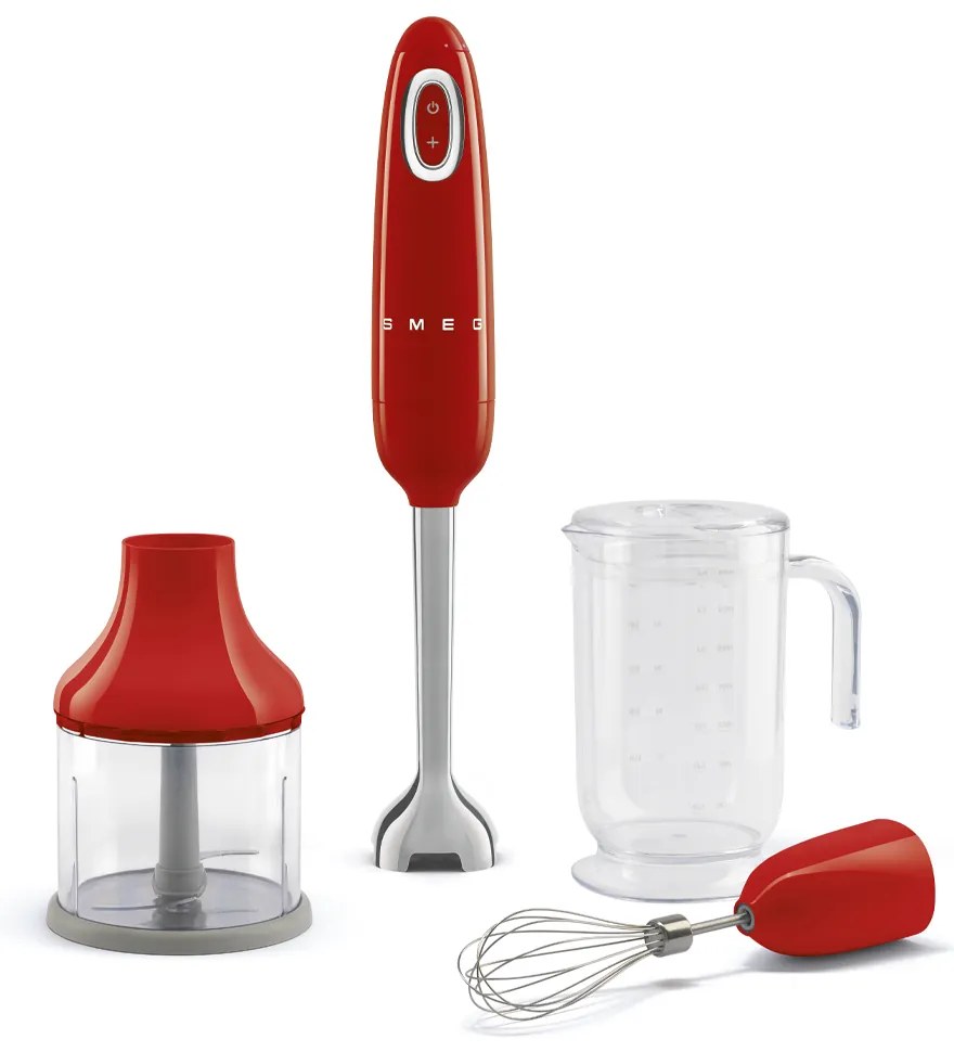 Blender SMEG HBF03 cu accesorii, 700W, roșu - Smeg