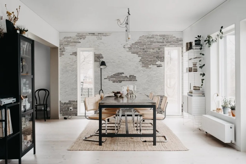 Fototapet, Ivory Bricks, Soft Plaster, Rebel Walls