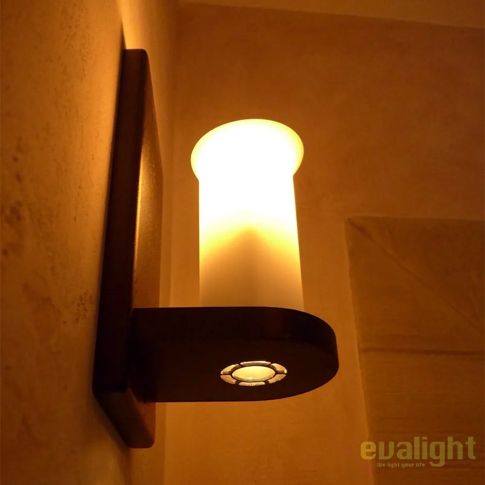 Aplica din fier forjat realizata manual WL 3484-ST cu spot -downlight-
