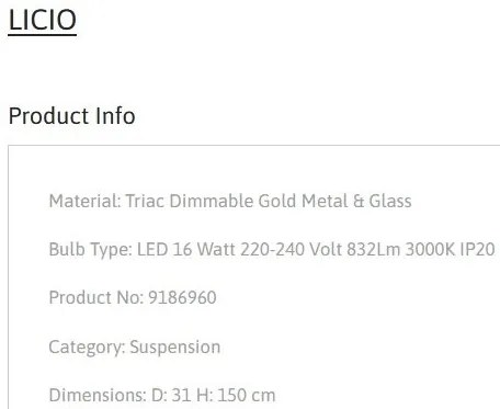 Lustra cu 5 pendule LED design modern LICIO