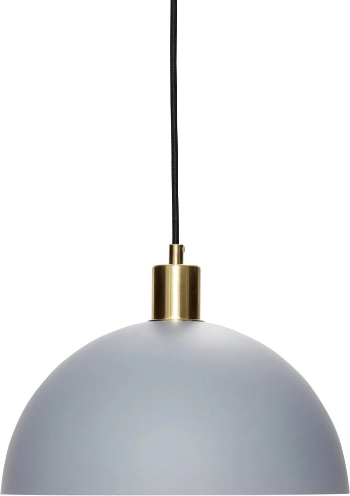 Lampa Suspendata din Alama Gri - Alama Gri Diametru(30 cm) x Inaltime(23 cm)