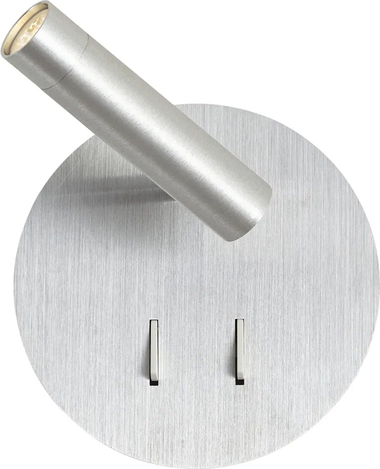 Lampă de perete modernă din oțel, inclusiv LED cu USB-C - Croft