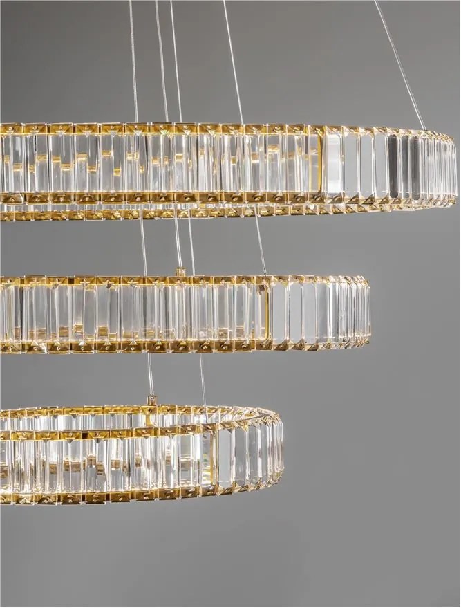 Lustra LED suspendata cristal design elegant AURELIA 92W