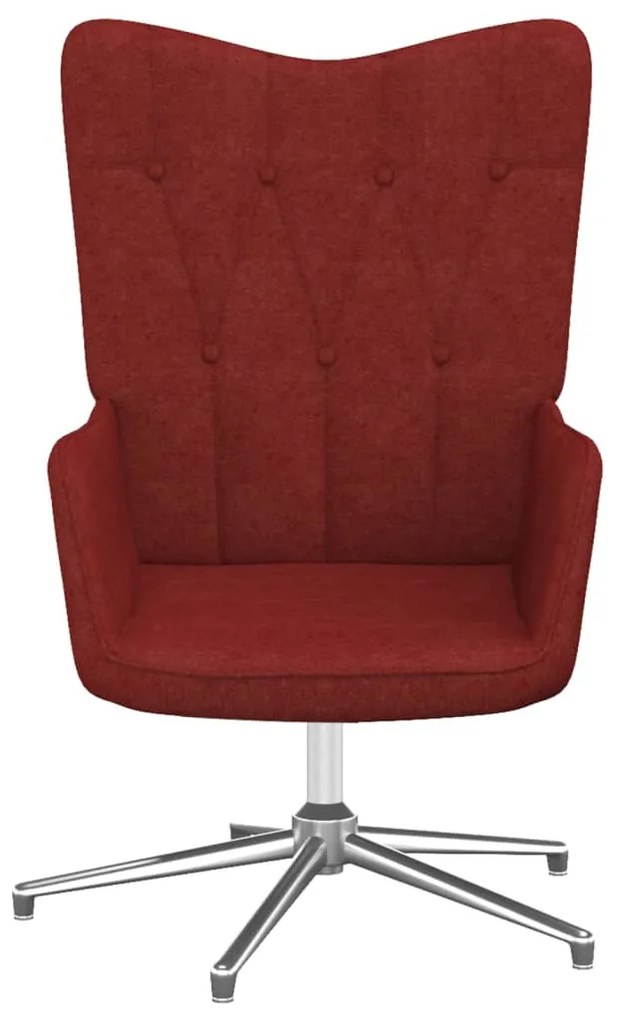327597 vidaXL Scaun de relaxare, roșu vin, material textil