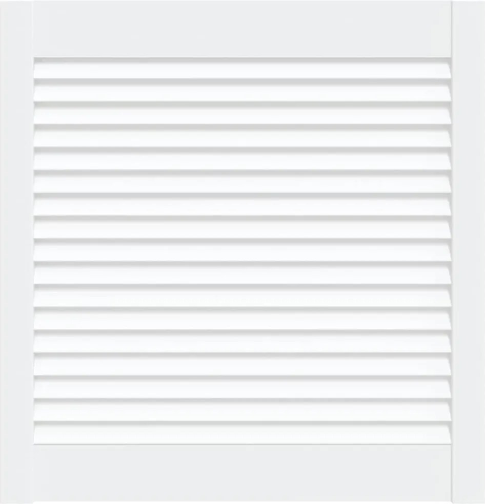 vidaXL Ușă de dulap design lambriu, alb, 61,5x59,4 cm, lemn masiv pin