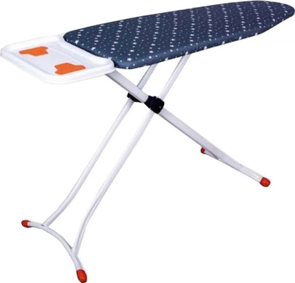 Masa de calcat Premium Harbinger® Starboard, Pentru fier si statie de calcat, Suprafata 46X126 cm, Inaltime 80-105 cm, Multicolor