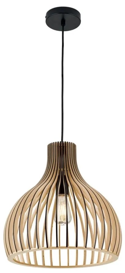Lustra/Pendul modern din lemn stil scandinav ERIK D-35cm