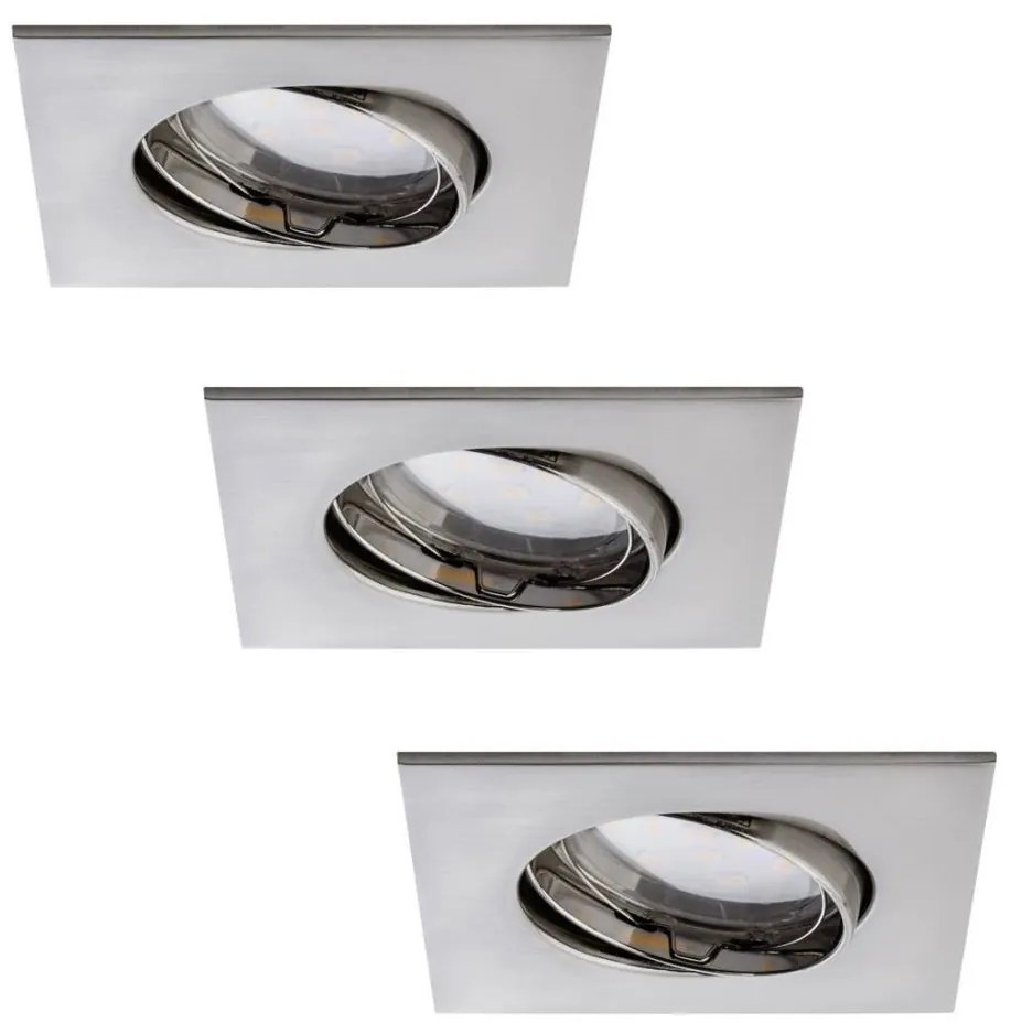 Paulmann 92773 - SET 3x LED Lampă încastrată baie COIN LED/6,8W/230V