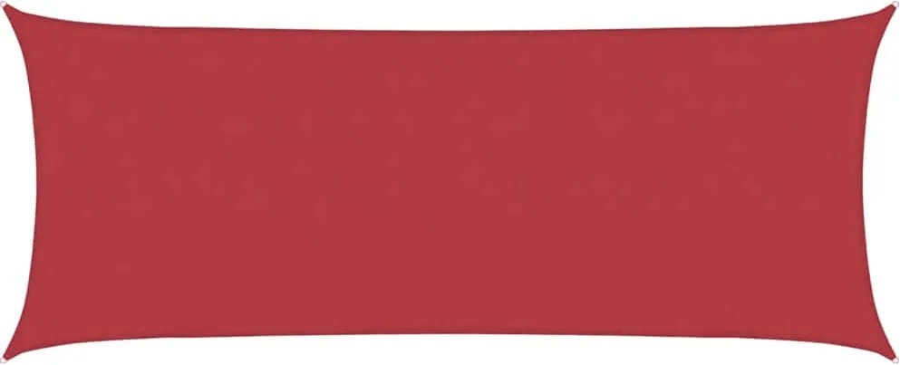 vidaXL Pânză parasolar, roșu, 2x4,5 m, HDPE, 160 g/m²