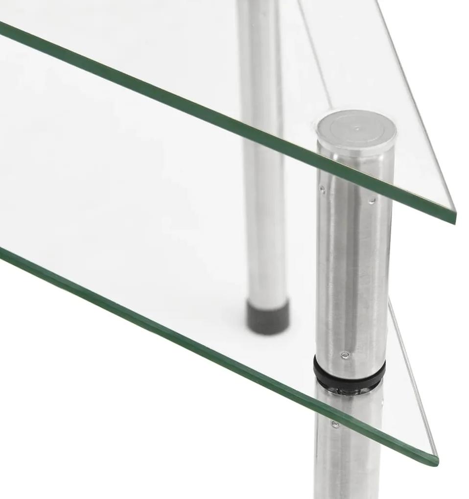 Raft de bucatarie transparent, 49,5x35x19 cm, sticla securizata Transparent
