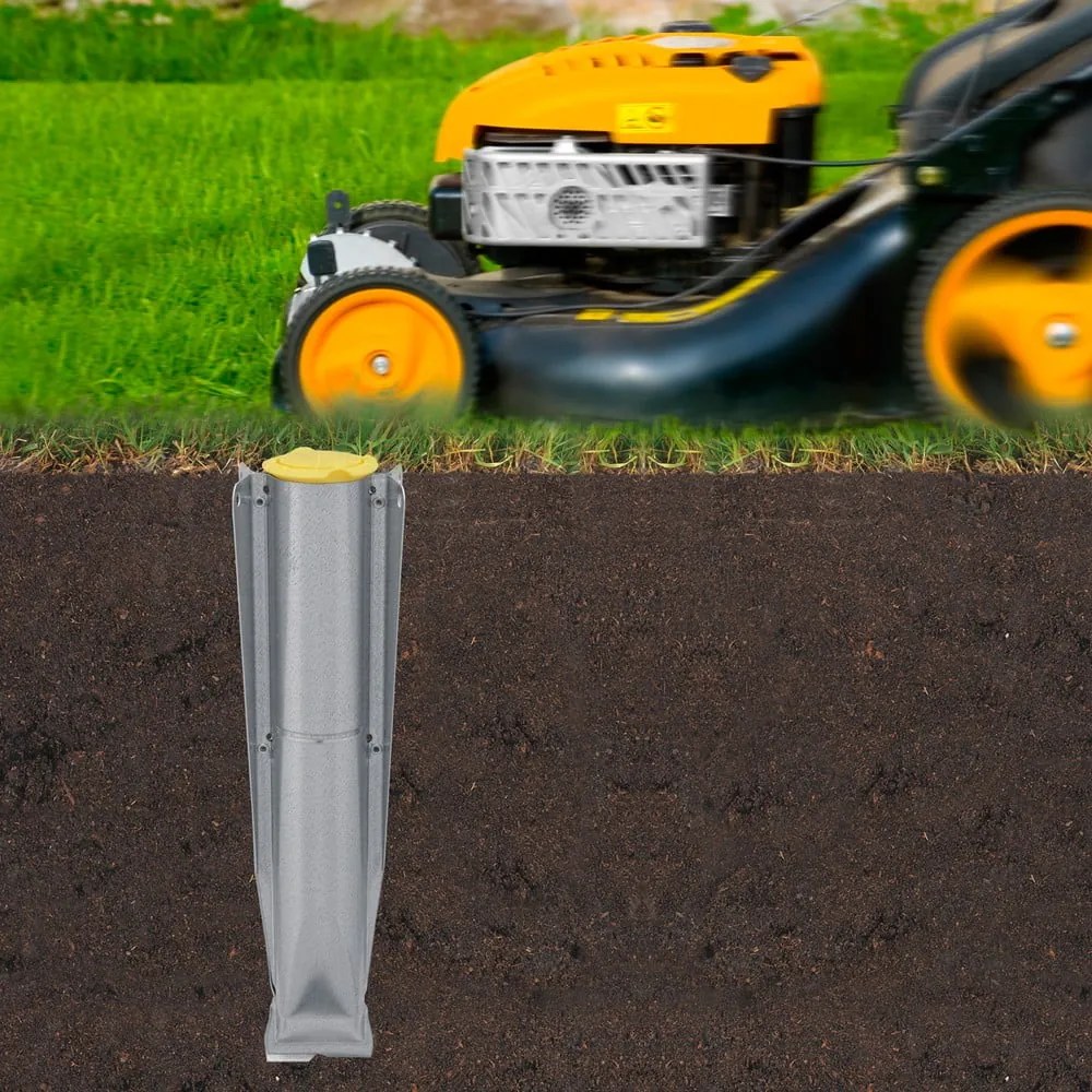 Uscător de rufe argintiu pentru grădină 50 m Lift-o-Matic Advance – Brabantia