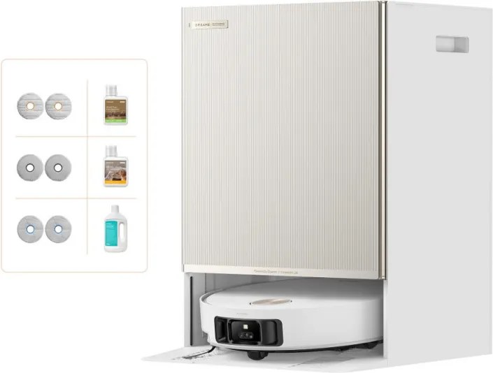 Aspirator robot Dreame Matrix10 Ultra RLX95CE-WH, 30.000 Pa, 220 min, 3,5/4 L, Recunoastere podea, Mop cu apa calda, Autocuratare, Alb