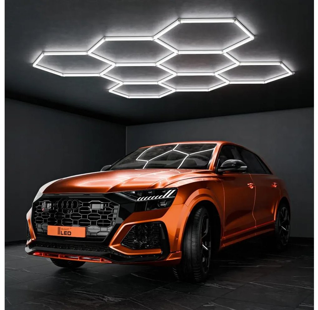 Plafonieră LED/280W/85-265V 6500K 313x298 cm CRI 90 IP54 albă