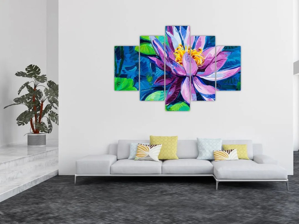 Tablou - Nufăr pe apă (150x105 cm)