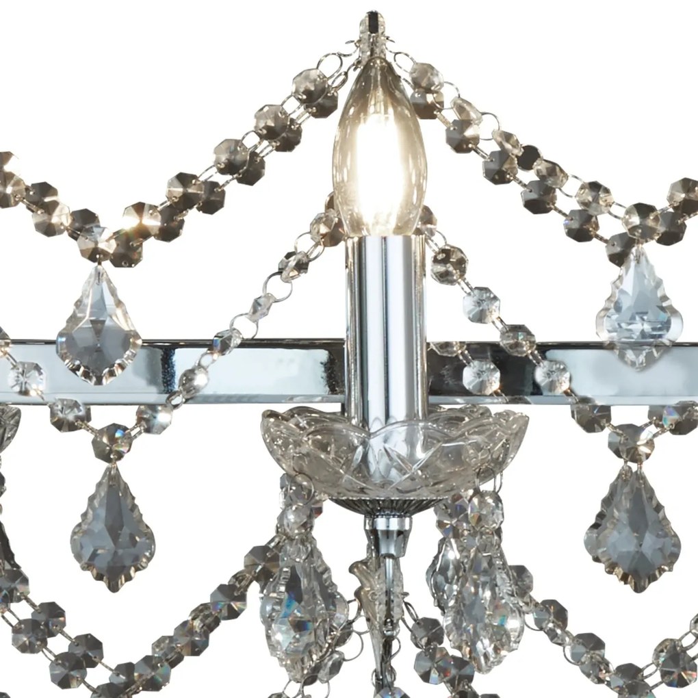 Lustra suspendata cristal design elegant Florence 14L 80614-14CC SRT