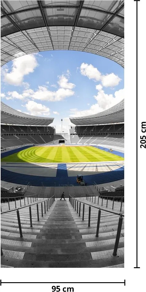 Fototapet pentru ușă - Stadionul de fotbal (95x205cm)