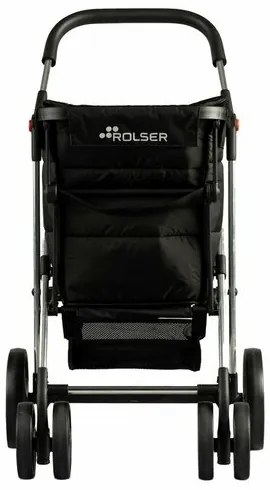 Rolser Cărucior de cumpărături pliabil pe roțiBasket Polar 4Big, negru