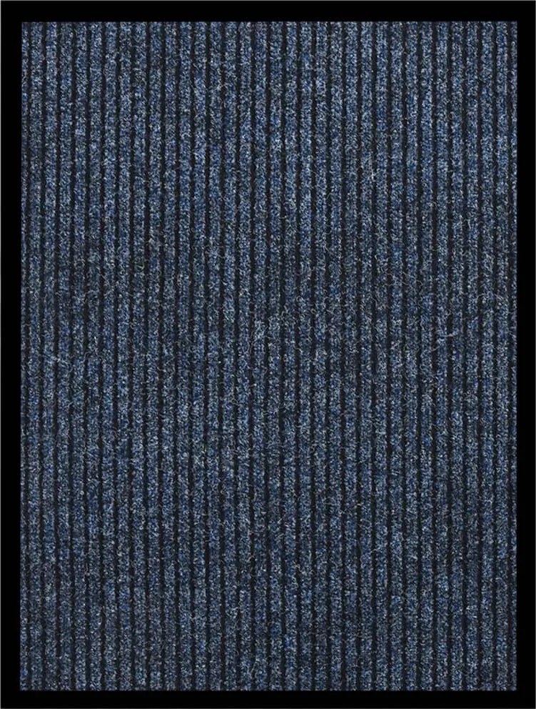 vidaXL Covoraș de ușă, albastru cu dungi, 60x80 cm