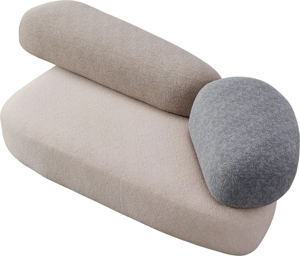 Canapea semirotunda dumonde cu șezut confortabil din spumă HR Ambra 390x150 cm