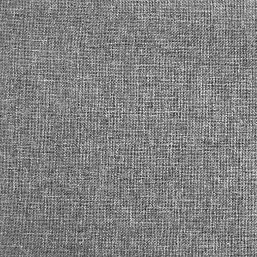 Scaune de bucatarie pivotante, 2 buc., gri deschis, textil 2, Gri deschis