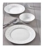 Set de masă 18 piese alb/porțelan