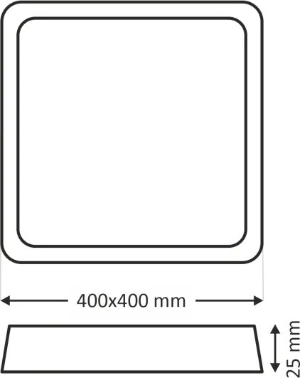 Plafonieră LED 32W/230V 3000/4000/6500K 40x40 cm albă